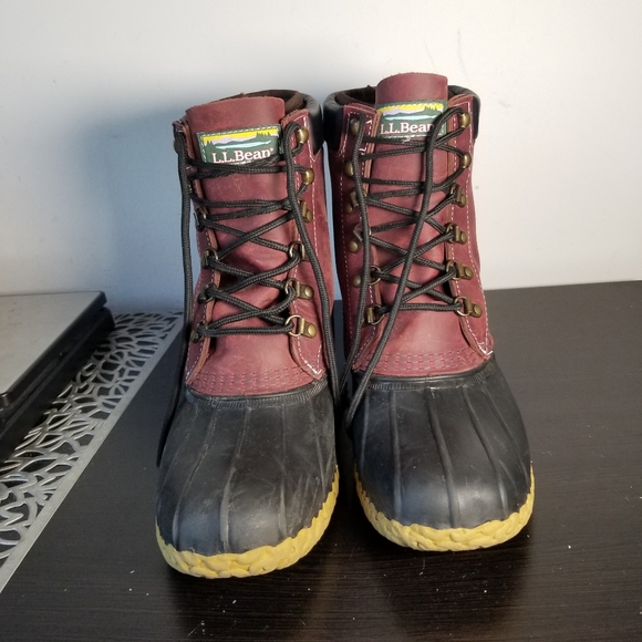 L.L. Bean Gotex Womens Rain/Winter Boots 71341 Burgundy/Wine Sz.8. - Picture 6 of 11